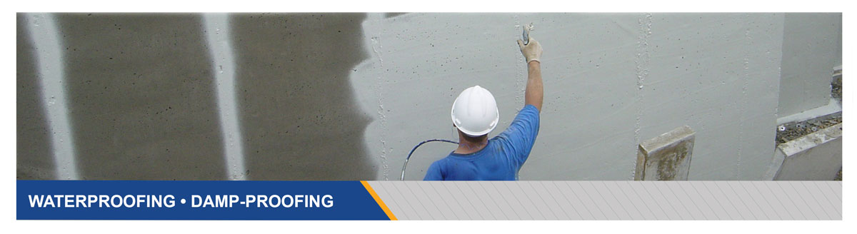 Commercial Grade Damp Proofing and Waterproofing Products for Below Grade Concrete