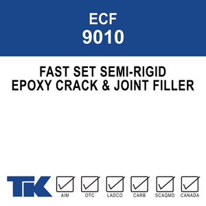 ecf-9010 A fast setting, semi-rigid, two-component epoxy system for filling control and construction joints in concrete flooring.