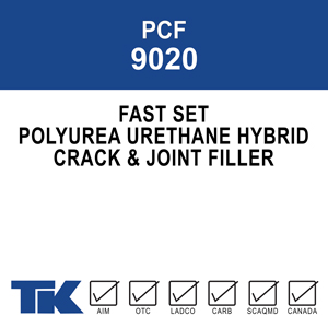 pcf-9020 A fast-setting, two-component, polyurea/urethane blend used to fill control joints in concrete flooring.