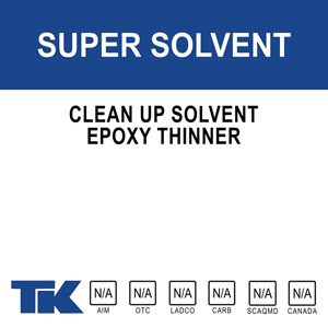 super-solvent A clean-up solvent for cleaning sprayers, tools and equipment used in concrete and masonry construction