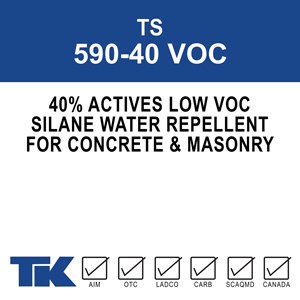 ts-590-40-voc A 40% active, single-component, invisible waterproofing treatment for concrete and masonry