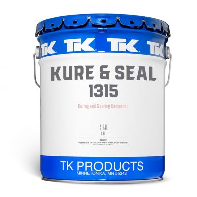 Solvent-Based Clear Acrylic Concrete Cure & Seal 25% Solids - Kure and Seal 1315