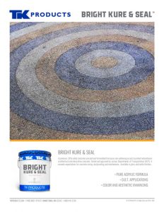 TK Products Bright Kure and Seal Sales Sheet
